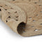 vidaXL - Tapijt - met - ontwerp - rond - 150 - cm - gevlochten - jute