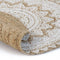 vidaXL - Tapijt - met - print - rond - 120 - cm - gevlochten - jute