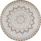 vidaXL - Tapijt - met - print - rond - 150 - cm - gevlochten - jute