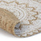 vidaXL - Tapijt - met - print - rond - 150 - cm - gevlochten - jute