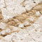 vidaXL - Tapijt - met - print - rond - 150 - cm - gevlochten - jute
