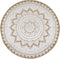 vidaXL - Tapijt - met - print - rond - 180 - cm - gevlochten - jute