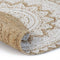 vidaXL - Tapijt - met - print - rond - 180 - cm - gevlochten - jute