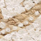 vidaXL - Tapijt - met - print - rond - 90 - cm - gevlochten - jute