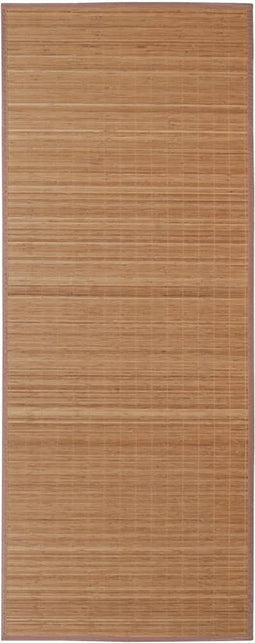 vidaXL - Tapijt - rechthoekig - 120x180 - cm - bamboe - bruin