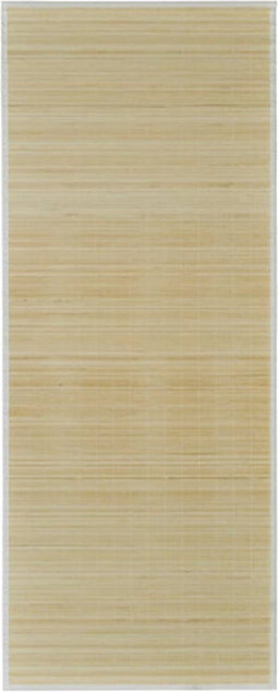 vidaXL - Tapijt - rechthoekig - 120x180 - cm - bamboe - naturel