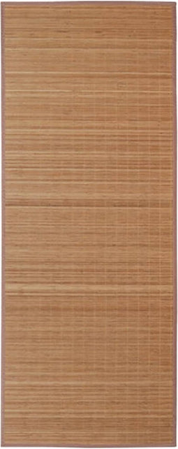 vidaXL - Tapijt - rechthoekig - 150x200 - cm - bamboe - bruin