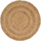 vidaXL - Tapijt - rond - 120 - cm - gevlochten - jute