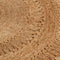 vidaXL - Tapijt - rond - 120 - cm - gevlochten - jute