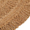 vidaXL - Tapijt - rond - 120 - cm - gevlochten - jute