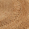vidaXL - Tapijt - rond - 150 - cm - gevlochten - jute