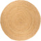 vidaXL - Tapijt - rond - 180 - cm - gevlochten - jute
