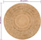 vidaXL - Tapijt - rond - 180 - cm - gevlochten - jute
