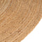 vidaXL - Tapijt - rond - 240 - cm - gevlochten - jute