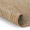 vidaXL - Tapijt - rond - 90 - cm - gevlochten - jute