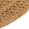 vidaXL - Tapijt - rond - 90 - cm - gevlochten - jute