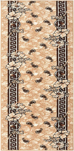 vidaXL - Tapijtloper - 100x200 - cm - BCF - beige