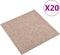 vidaXL - Tapijttegels - 20 - st - 5 - m² - 50x50 - cm - beige