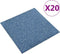 vidaXL - Tapijttegels - 20 - st - 5 - m² - 50x50 - cm - blauw