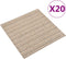 vidaXL - Tapijttegels - 20 - st - 5 - m² - 50x50 - cm - donkerblauw