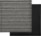 vidaXL - Tapijttegels - 20 - st - 5 - m² - 50x50 - cm - gestreept - antraciet