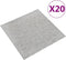 vidaXL - Tapijttegels - 20 - st - 5 - m² - 50x50 - cm - lichtgrijs