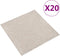 vidaXL - Tapijttegels - 20 - st - 5 - m² - 50x50 - cm - lichtgrijs