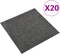 vidaXL - Tapijttegels - 20 - st - 5 - m² - 50x50 - cm - lichtgrijs