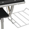vidaXL - Tekentafel - 110x53x(58-87) - cm - bewerkt - hout - en - staal - zwart/grijs