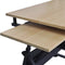 vidaXL - Tekentafel - met - 2 - lades - en - kruk
