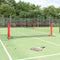 vidaXL - Tennisnet - 300x100x87 - cm - polyester - zwart - en - rood