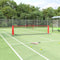 vidaXL - Tennisnet - 400x100x87 - cm - polyester - zwart - en - rood
