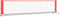 vidaXL - Tennisnet - 400x100x87 - cm - polyester - zwart - en - rood