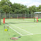 vidaXL - Tennisnet - 600x100x87 - cm - polyester - zwart - en - rood