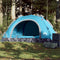vidaXL - Tent - 2-persoons - snelontgrendeling - blauw