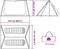 vidaXL - Tent - 2-persoons - waterdicht - verduisterend - stof - wit