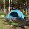 vidaXL - Tent - 3-persoons - snelontgrendeling - blauw