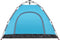 vidaXL - Tent - 3-persoons - snelontgrendeling - blauw