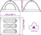 vidaXL - Tent - 3-persoons - snelontgrendeling - blauw