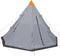 vidaXL - Tent - 4-persoons - grijs