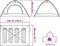 vidaXL - Tent - 4-persoons - snelontgrendeling - blauw