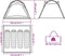 vidaXL - Tent - 4-persoons - waterdicht - snelontgrendeling - blauw