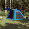 vidaXL - Tent - 4-persoons - waterdicht - snelontgrendeling - blauw