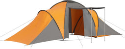 vidaXL Tent 6-persoons grijs en oranje