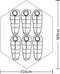 vidaXL Tent 6-persoons grijs