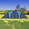 vidaXL - Tent - 9-persoons - donkerblauw - en - blauw