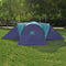 vidaXL - Tent - 9-persoons - donkerblauw - en - blauw