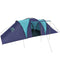 vidaXL - Tent - 9-persoons - donkerblauw - en - blauw