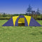 vidaXL - Tent - 9-persoons - polyester - blauw - en - geel