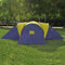 vidaXL - Tent - 9-persoons - polyester - blauw - en - geel
